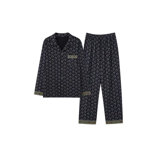 MADALLO Черный мужской комплект пижам