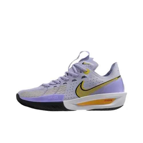 Nike Air Zoom G.T. Cut 3 Slip-Resistant Low-Top Баскетбольные Кроссовки Мужские Фиолетовые