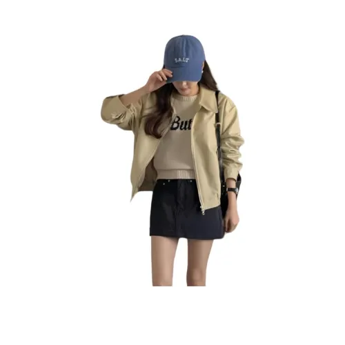 SIXUSICHOU Хаки Женские Куртки