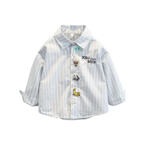 La Cergo Светло-синие Kids Повседневные Рубашки