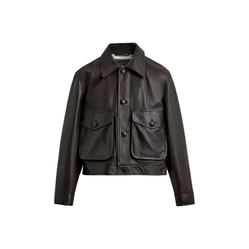 ZARA X Disney HARRY LAMBERT Co Бренд FW25 Кожа Куртка Мужская