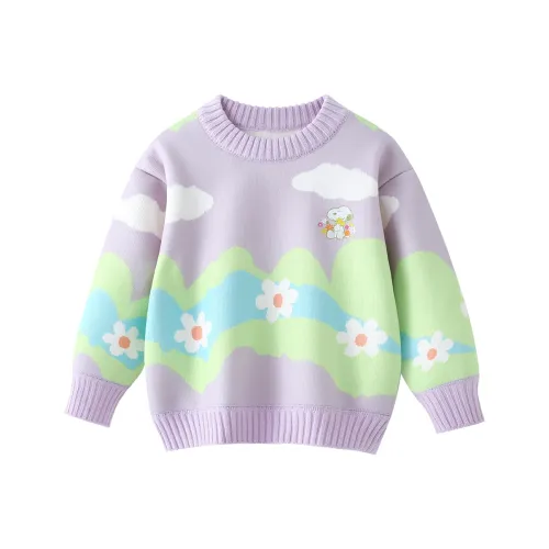 SNOOPY Свитер Фиолетовый Children Возраст 3-7 лет