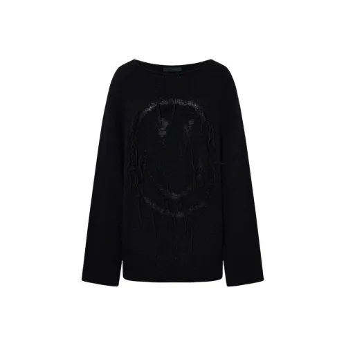 MO CO Smiley Co Branded Series Черные Женские Свитера