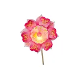 Лампа с мистическим цветочным дизайном и ветряными мельницами