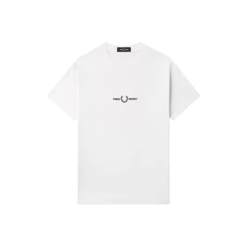 FRED PERRY Белый WHX Мужская T-Рубашка