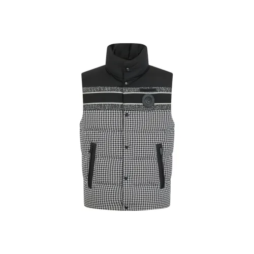 PP PIERRE PIERUCCI Мужские жилеты с черным цветочным узором