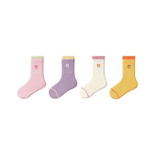 MIANQIXIONG Сладкий Весна Flavor Q815 4 шт Детские носки
