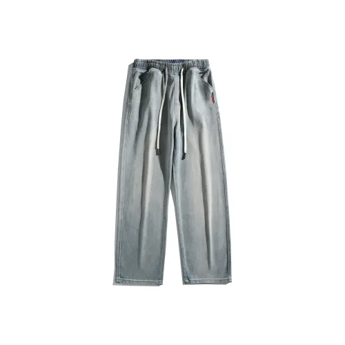 SNOOPY Синий Унисекс Джинсы