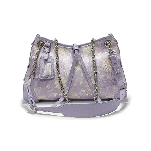 ESNSY Сумка через плечо из шелка тутового дерева с коровьей кожей стандартная женская многоцветная