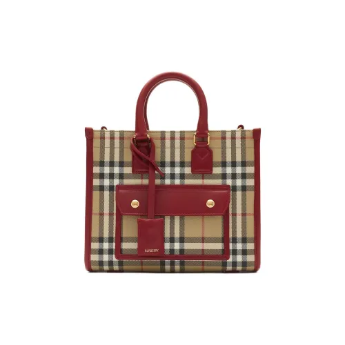 Burberry Полиуретан Сумка Мини Женская Бежевая и Красная
