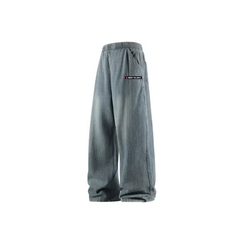 SNOOPY Синий Унисекс Джинсы