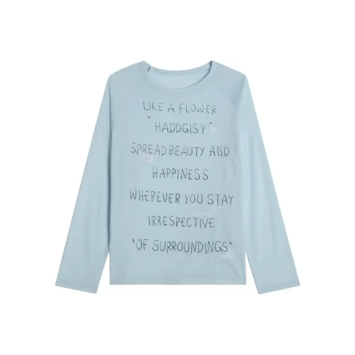 CENGXIAOXIAN Синий Топ Женские T-рубашки