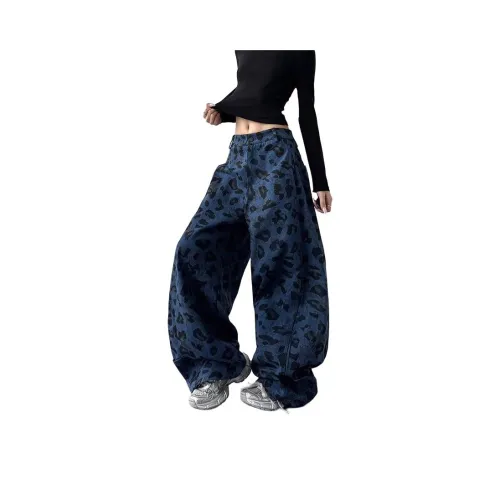 OKPI Blue Unisex Casual Pants OKPI Синий Унисекс Повседневные Брюки