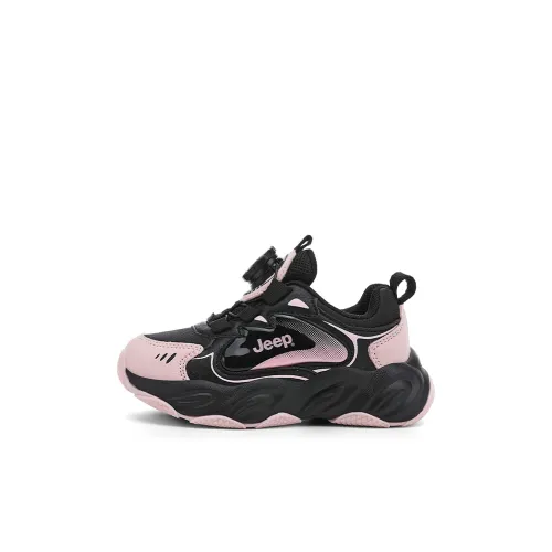 Jeep Endless Run Collection Противоскользящие Дышащие Легкие С амортизацией Низкие кеды для бега Черные Розовые Детские
