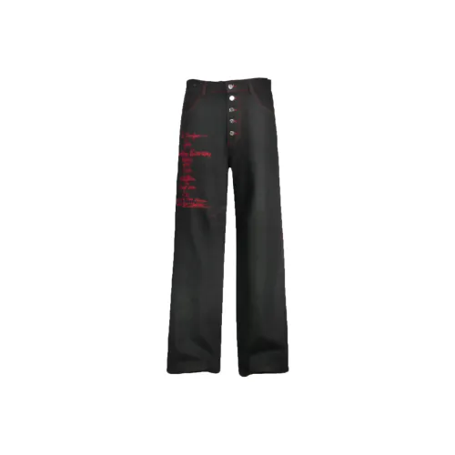 BIXING Черные Унисекс Джинсы