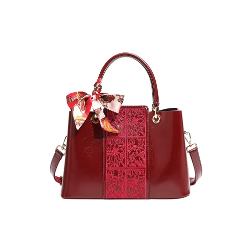 SMILE FOCUS ПУ (полиуретан) Одно плечо Сумка Обычный Женский Бордовый