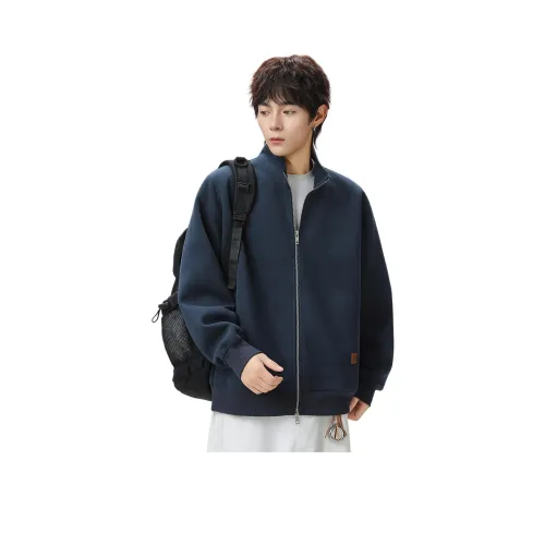 WOOD SOON Американский свитшот с воротником-стойкой мужской