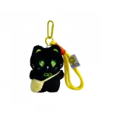 Бант Маленький Черный Кот [Сумка через плечо Желтая]