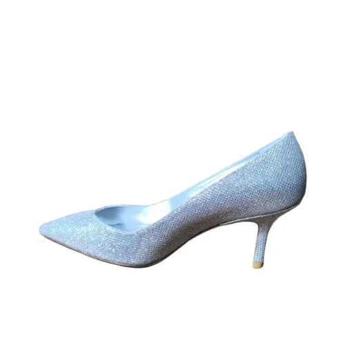 Stuart Weitzman SW ЭВА Узкий каблук Высокие каблуки 7,5 см Женские Серебряный