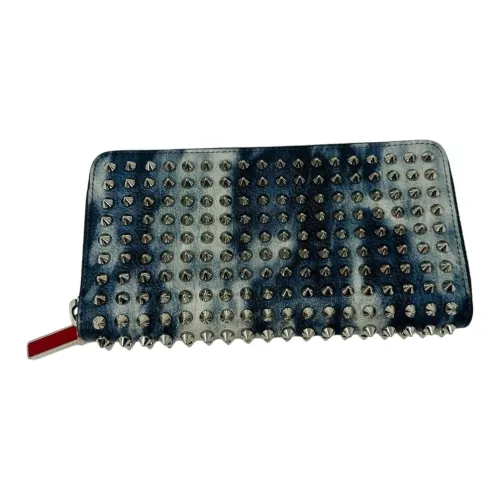 CL LUBOTING Натуральная кожа Кошелек Стандартный Мужской Синий Белый