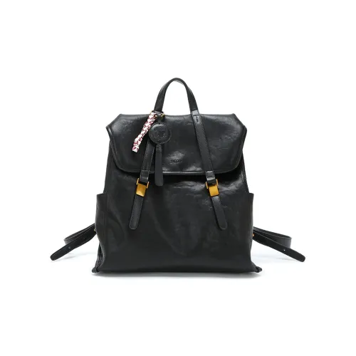 SNOOPY ПУ (полиуретан) Рюкзак Женские Черный