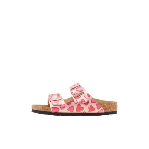 Детские Birkenstock Arizona Поддержка На открытом воздухе Тапочки Розовый