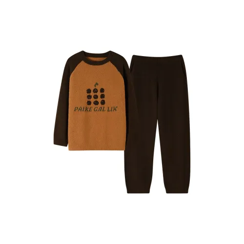 SHAQIAN L857034 Тыква Женские Пижамные Комплекты