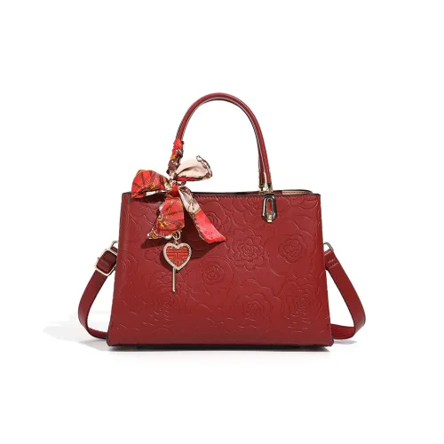 SMILE FOCUS ПУ (полиуретан) Одно плечо Сумка Женская Розовая Бургунди