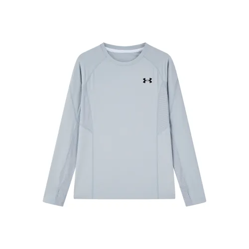 Under Armour Светло-Серые Школьные Рубашки T-Shirt