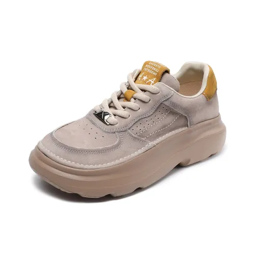 SENJIALUO Высота Увеличивающая Легкий Дышащий Низкий Топ Платформа Повседневная Обувь Женская