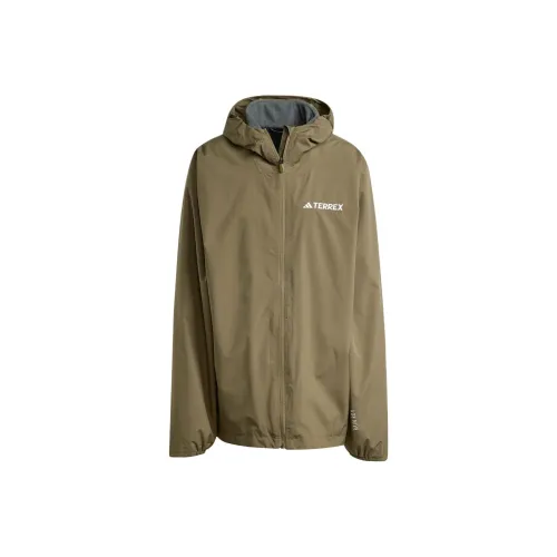 Adidas Куртки и Пальто Мужские Слоистые Оливково-Зеленый Плющево-Зеленый