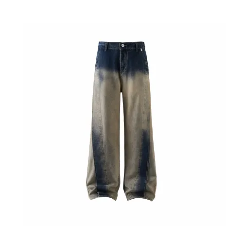 GONGLIDESHIJIE Blue Unisex Jeans GONGLIDESHIJIE Синий Унисекс Джинсы