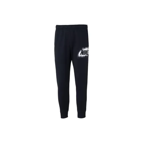 Черные мужские вязаные тренировочные штаны Nike