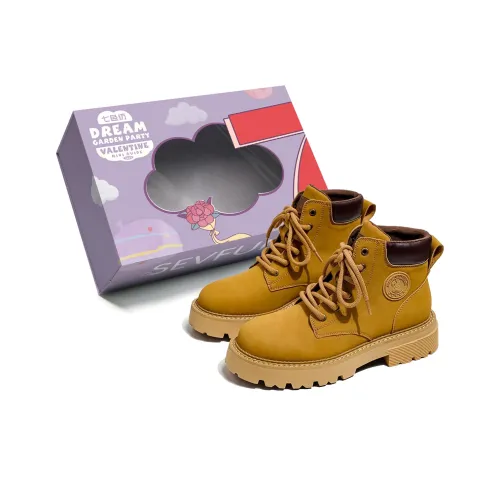 7 SEVFUN Носки Crew Martin Boot Unisex Yellow