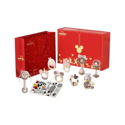 Disney Newborn Baby Box Первый месяц Подарочный набор Игрушка для прорезывания зубов с колоколом