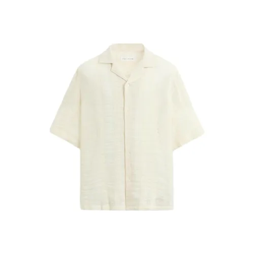 ZARA Экрю Мужские Рубашки