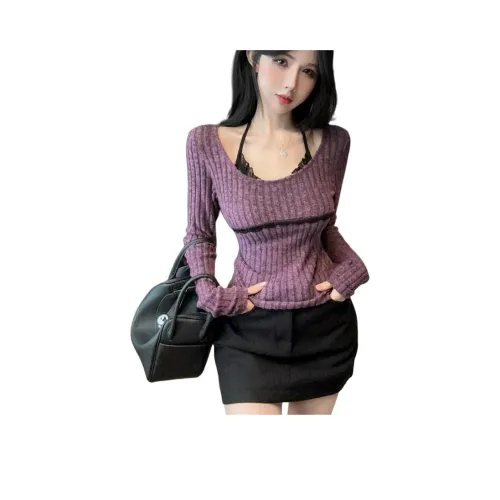 BONAS Фиолетовый Женский Трикотаж