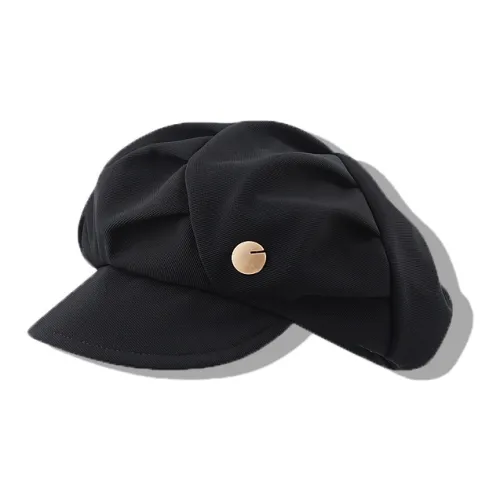 YOUWEI Полиэстер CHANEL Inspired Fashion Versatile Большой обхват головы PAINTER Берет Шляпа Женская