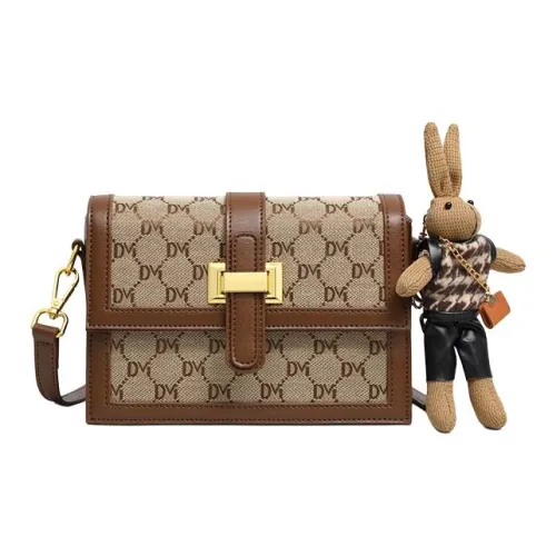 PT'SON Синтетическая кожа текстиль Mosaic Сумка через плечо Сумка на плечо Стандартная Женская Кофейная