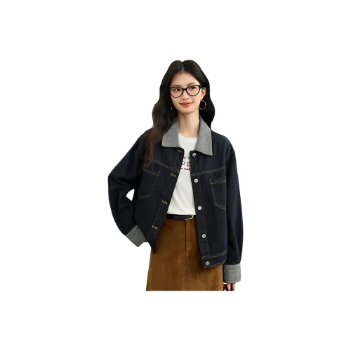 ZUOSAISI Джинсовый синий Женские Джинсовые куртки