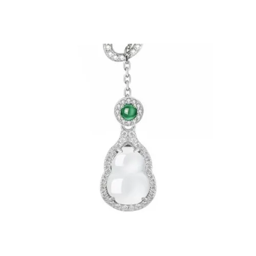 CUIRUYA Цветное глазурное нефритовое ожерелье для женщин