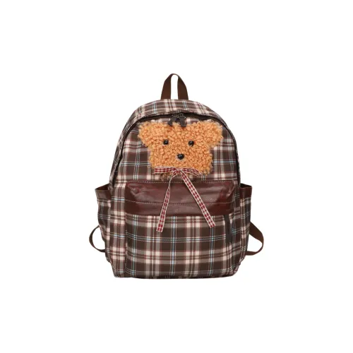 ORANGE BEAN Нейлоновый рюкзак унисекс коричневый