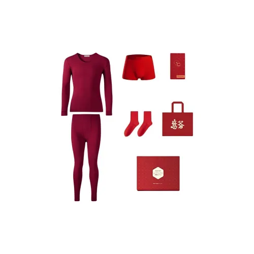 Yi Fen Термическое нижнее белье топы трусы комплекты мужская одежда