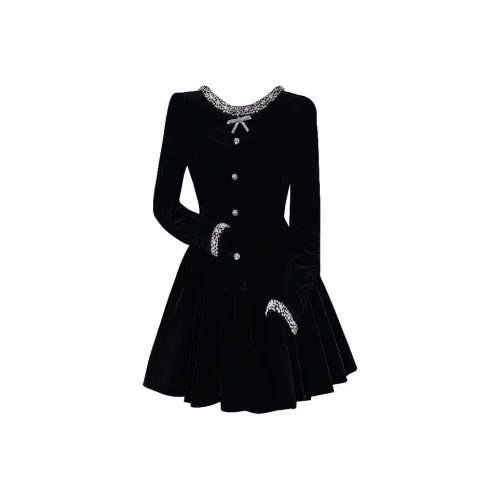 DANCANG Длинное платье с длинными рукавами женское