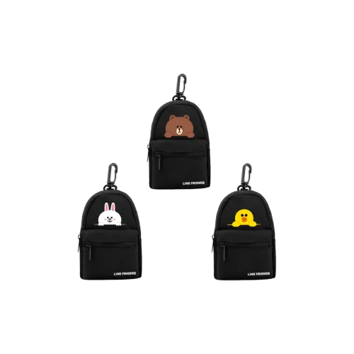 LINE FRIENDS Полиэстер Чехол для наушников Мини Унисекс Черный