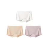 [Супер Сделка 3 Пачки] Без рисунка Белый + Светлый Телесный + Холодный Туман Сирень (Ледяной Шелк Бесшовный, Необходимое для Летнего сезона!)