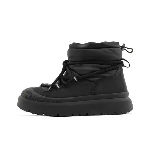 MPZY Термический Водонепроницаемый Короткий Снегоботинки Унисекс Черный
