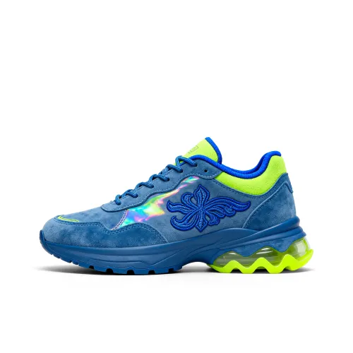 Paddington Bear Классический Удобный Универсальный Низкие Кроссовки для скейтбординга Женские Синие Зеленые