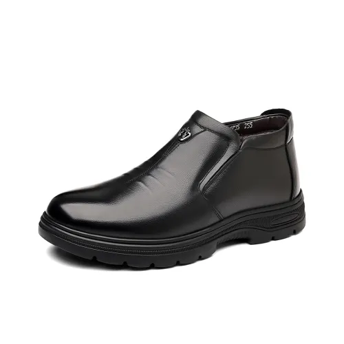 POPULAR ROUSE PR Термическая Изоляция Устойчивость к Износу Высокий Топ Утепленная Обувь Мужская Черная