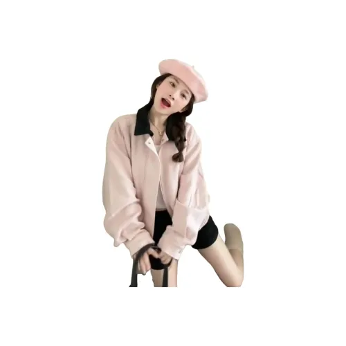 Amyway Pink Women's Short Coat Amyway Розовое женское короткое пальто